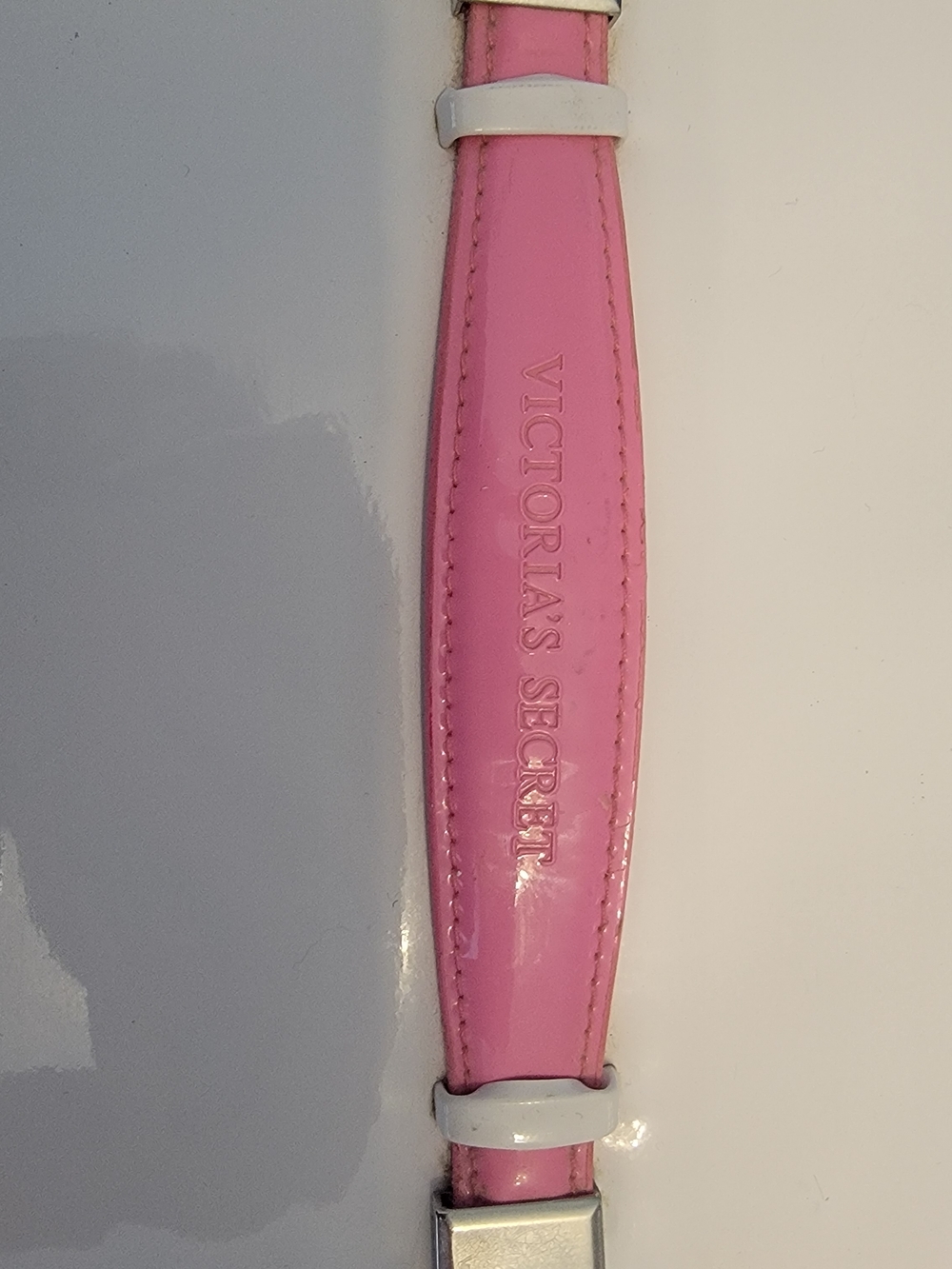 Vintage Y2K Victoria's Secret PINK Cosmetic Train Case in White and Pink - Picture 4 of 10